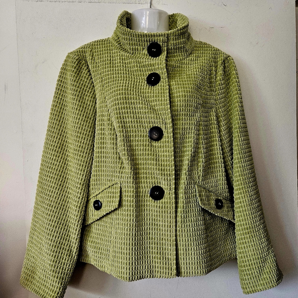 Abbie Mags Green Chenille Jacket